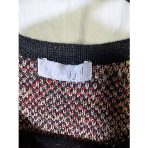 New J Jill Cardigan Sweater Multi color $149 Retail Ladies Size L ***per measure - Picture 3 of 5